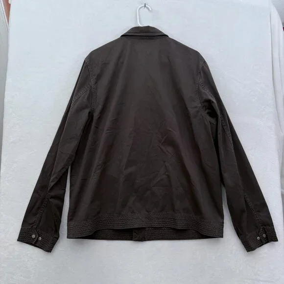 Flint And Tinder Flight Jacket Mens XL Green Olive Full Zip Lightweight Casual
